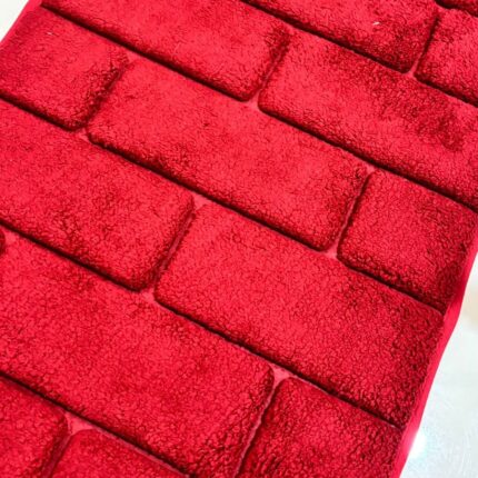 Royal red comfort floor mat – soft feel with easy cleaning description: