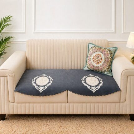 Royal Dual-Tone Sofa Seat Cover – Stylish Protection for Modern Homes