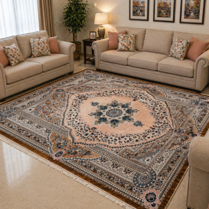 Timeless Elegance: Royal Persian-Style Medallion Carpet