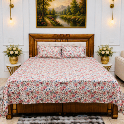 Premium Summer Floral Cotton Bedsheet Set