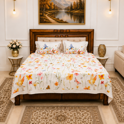 Meadow Muse Digital Printed Bedsheet Set