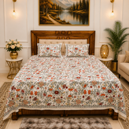 Satrangi Floral Bedsheet 😍 Elegant Colors, Timeless Charm