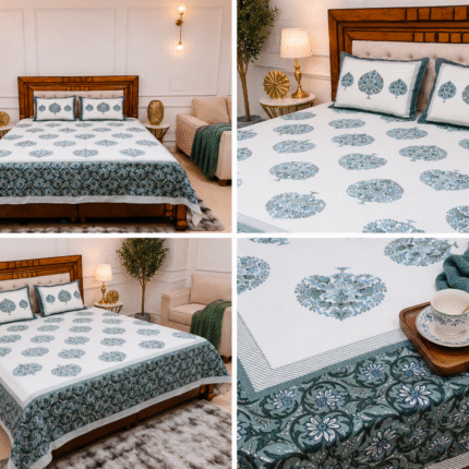 Bring Home Elegant Blue Botanical Charm for a Luxurious Bedroom Experience