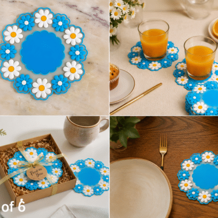 Blooming Daisy Heat Resistant Trivet Set