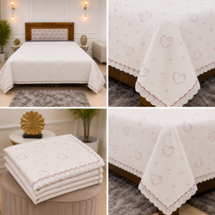 Blush Heart Comforter – Sweet Elegance for Cozy Spaces