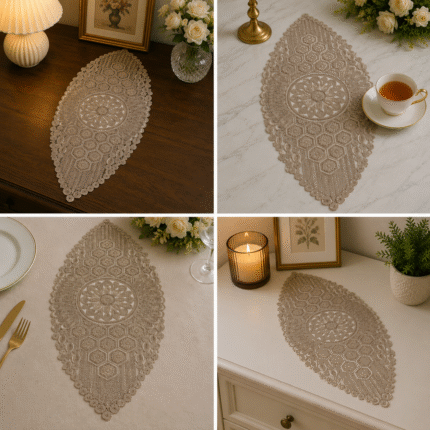 Turkish Premium Lace Table Runner – Crafted for Elegant Living