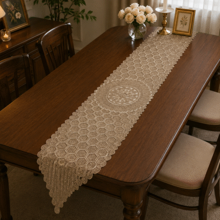 Luxury Lace Table Runner – Elegant Simplicity for Every Home